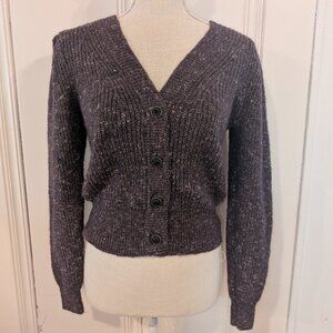 White House black Market Purple Cardigan